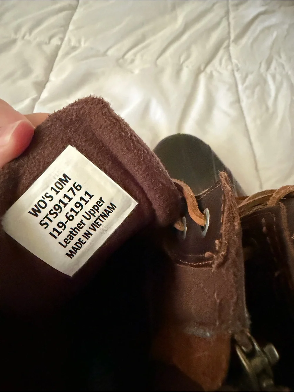 Sperry Brown Leather and Dark Green Waterproof Duck Boots with Tan Soles
